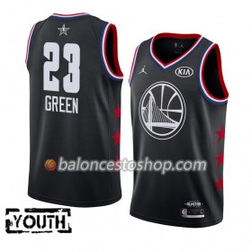 Camiseta Niños NBA Golden State Warriors Draymond Green 23 2019 All-Star Jordan Brand Negro Swingman